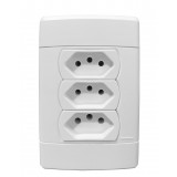 CJ TOMADA TRIPLA 20A 4X2 - ENERBRAS NEO SOTTILE BRANCO